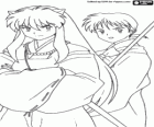 InuYasha and Miroku, a Buddhist monk