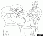 Aang, Katara and Sokka, the main protagonists