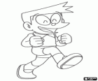 Suneo, one of the children from the anime manga Doraemon