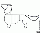 Waldi. Munich 1972 Summer Olympics mascot. Dachshund dog