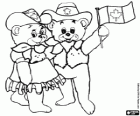 Hidy and Howdy. Calgary 1988 Winter Olympic Games. Polar bears