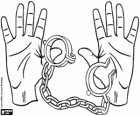 International Day for the Remembrance of the Slave Trade and its Abolition, 23 August. Hands without chains