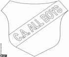 Emblem of the Club Atlético All Boys of Buenos Aires, Argentinian football club