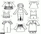 Dress up game with the doll and the dresses