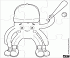 Pypus playing baseball puzzle