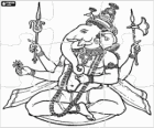 Hinduism puzzle - Puzzle of Brahma, the Creator God of the universe
