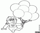Baby with balloons