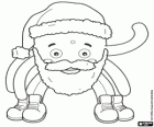 Pypus with the beard and the hat of Santa Claus