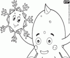 Pypus and a smiling snowflake