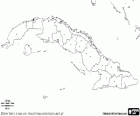 Map of the Republic of Cuba. Capital: Havana. Islands country in the Caribbean Sea