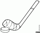 Hockey disk and hockey stick
