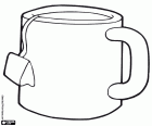 A tea or another infusion, a common hot beverage in the breakfast