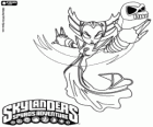 Skylander Hex, a female dark elf.  Undead Skylanders