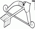Bow and arrow of Cupid