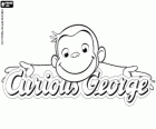Original logo of Curious George in English