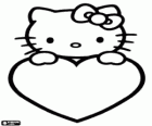 Hello Kitty with a big heart