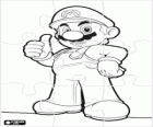 Mario puzzle, the famous protagonist of the videogames Super Mario Bros