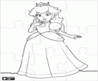 Puzzle of the Princess Peach Toadstool, the Princess of the Mushroom Kingdom