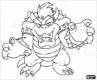 Bowser or King Koopa puzzle, the main enemy in Mario's games