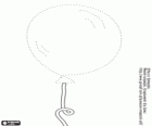 Tracing and coloring an inflatable balloon