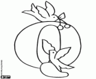 Letter Q with two little birds flying