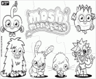 Puzzle with the monsters from Moshi Monsters