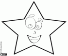 Star with a funny face