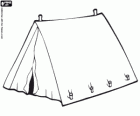 Canadian tent. Ridge tent. Pup tent