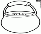 Cooking pot full of food