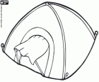 Small dome tent. Simple tent