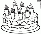 The seven candles birthday cake