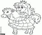 Princess on horseback