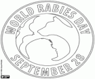 Logo of the World Rabies Day, September 28