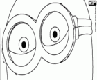 Minion eyes with the glasses