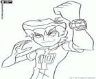 The protagonist of the adventures, Ben 10 Omniverse with the fantastic Omnitrix in action