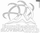 Logo EuroBasket 2013 Slovenia. Basketball European Championship 2013. Fiba Europe