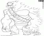 Connect the dots and discover Humungousaur, Ben 10