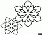 Two snowflakes