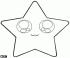 A star with two large eyes