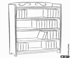 Shelving. Bookcase. Furniture with shelves for books