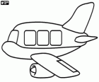 Small plane with large windows for passengers