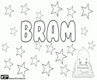 Bram, name derived from Abraham, can also be the short form of Bramwell
