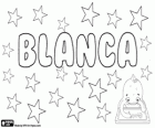 Blanca, name of Germanic origin, meaning white