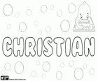 Christian, name of Greek and Latin origin. Its meaning is follower of Christ