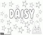 Daisy, its origin is the name in english of a flower, the daisy