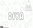 Diya, name of Indian origin, its meaning is Light