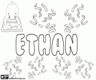 Ethan, name of Hebrew origin. The meaning is strong, impetuous