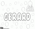 Gerard, name of Germanic origin. Its meaning is the strong and brave spear wearer