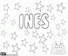 Ines, name of Greek origin. Its meaning is sacred
