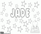 Jade, name derived from semi-precious stone, jade